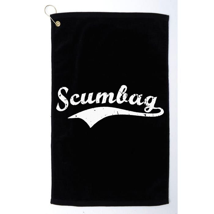 Scumbag Retro Vintage Scum Bag Swoosh Golf Towel
