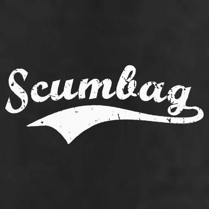 Scumbag Retro Vintage Scum Bag Swoosh Golf Towel