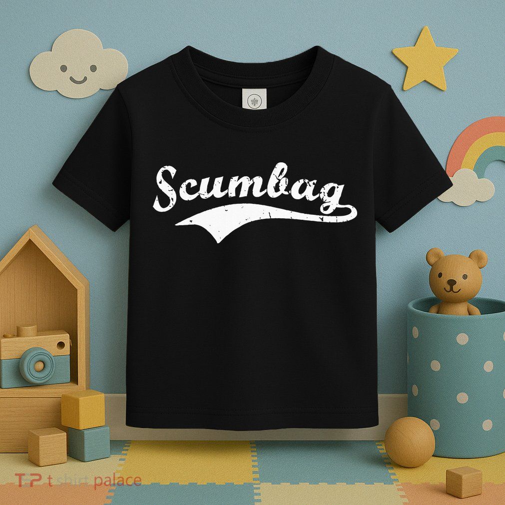 Scumbag Retro Vintage Scum Bag Swoosh Toddler T-Shirt