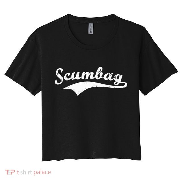 Scumbag Retro Vintage Scum Bag Swoosh Crop Top