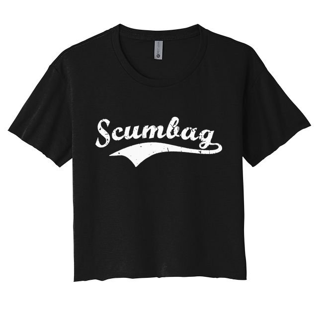 Scumbag Retro Vintage Scum Bag Swoosh Crop Top