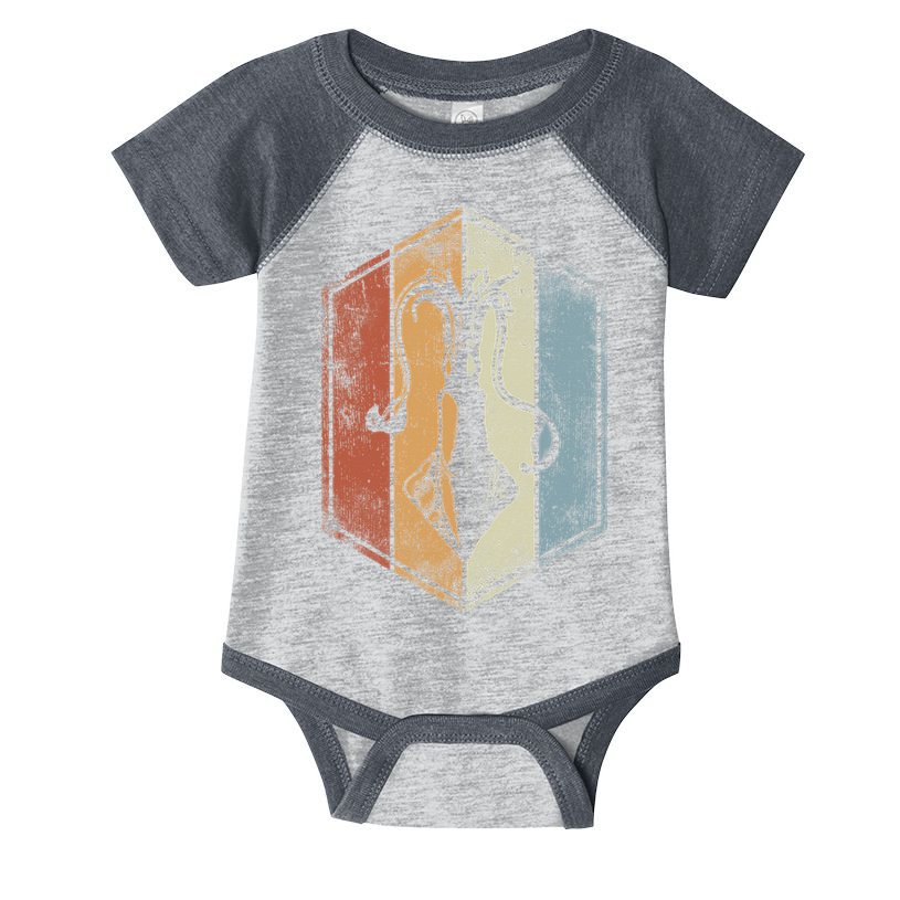 Squid Retro Vintage Marine Biologist Seafood Calamari Lover Infant Baby Jersey Bodysuit