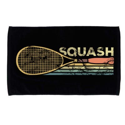 Squash Racket Vintage Squash Lover Funny Sports Enthusiast Microfiber Hand Towel