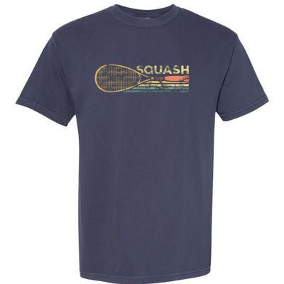 Squash Racket Vintage Squash Lover Funny Sports Enthusiast Garment-Dyed Heavyweight T-Shirt