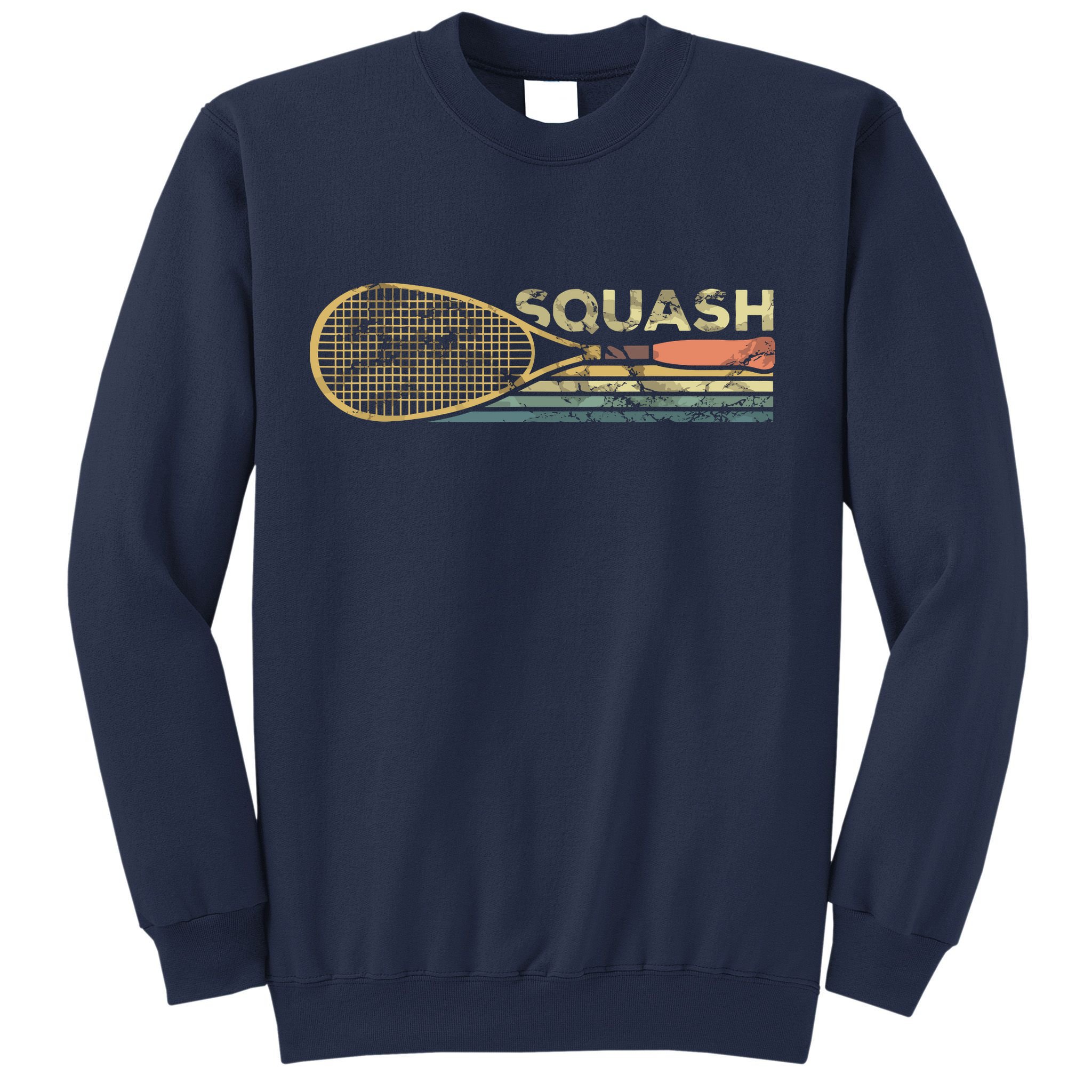 Squash Racket Vintage Squash Lover Funny Sports Enthusiast Sweatshirt