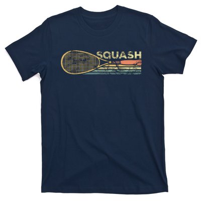 Squash Racket Vintage Squash Lover Funny Sports Enthusiast T-Shirt