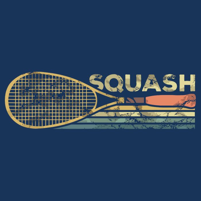 Squash Racket Vintage Squash Lover Funny Sports Enthusiast Button