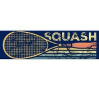 Squash Racket Vintage Squash Lover Funny Sports Enthusiast Bumper Sticker