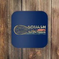 Squash Racket Vintage Squash Lover Funny Sports Enthusiast Coaster