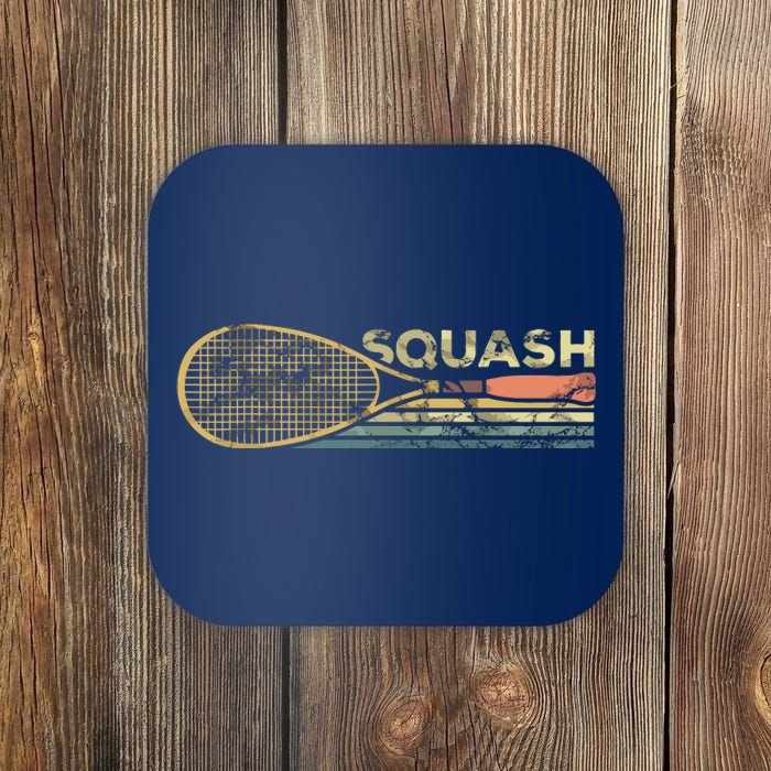 Squash Racket Vintage Squash Lover Funny Sports Enthusiast Coaster