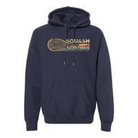 Squash Racket Vintage Squash Lover Funny Sports Enthusiast Premium Hoodie