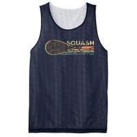 Squash Racket Vintage Squash Lover Funny Sports Enthusiast Mesh Reversible Basketball Jersey Tank