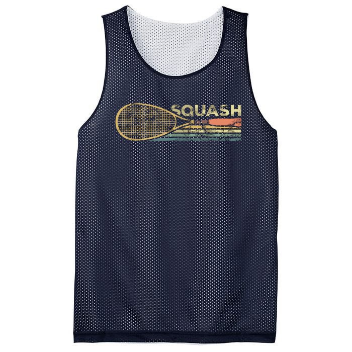 Squash Racket Vintage Squash Lover Funny Sports Enthusiast Mesh Reversible Basketball Jersey Tank