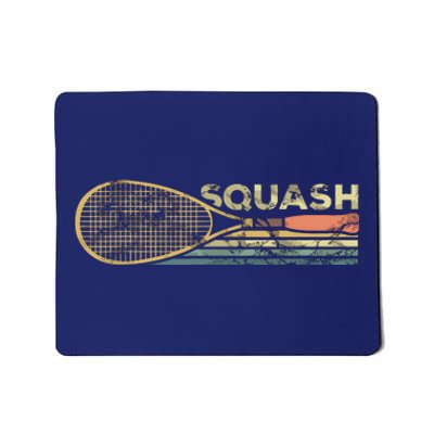 Squash Racket Vintage Squash Lover Funny Sports Enthusiast Mousepad