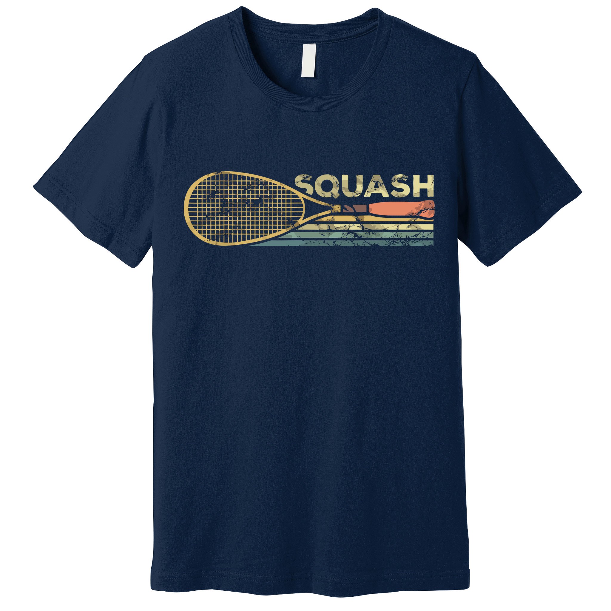 Squash Racket Vintage Squash Lover Funny Sports Enthusiast Premium T-Shirt