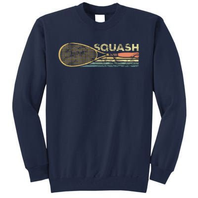 Squash Racket Vintage Squash Lover Funny Sports Enthusiast Tall Sweatshirt