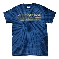 Squash Racket Vintage Squash Lover Funny Sports Enthusiast Tie-Dye T-Shirt