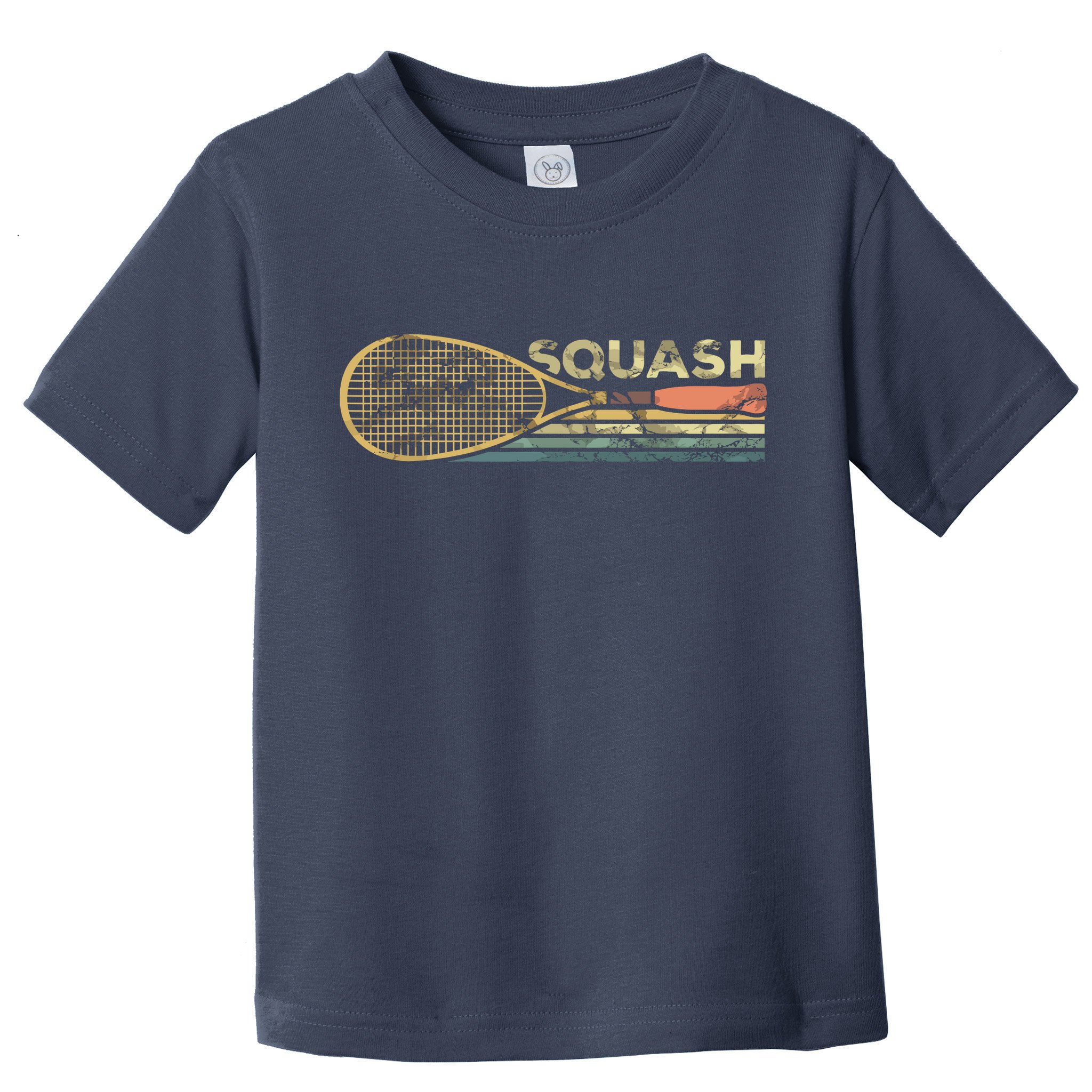 Squash Racket Vintage Squash Lover Funny Sports Enthusiast Toddler T-Shirt