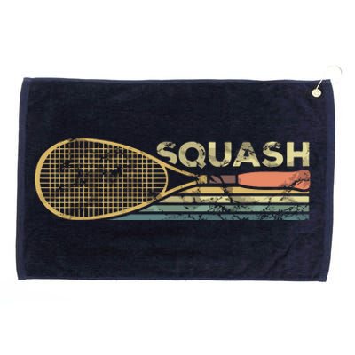 Squash Racket Vintage Squash Lover Funny Sports Enthusiast Grommeted Golf Towel