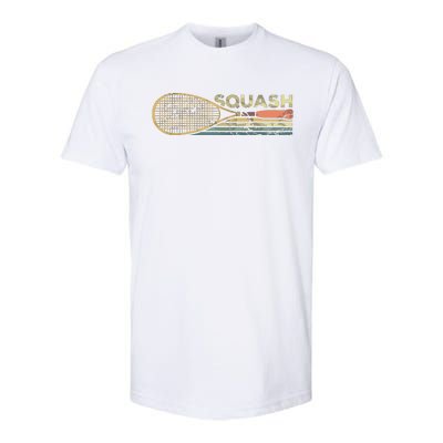 Squash Racket Vintage Squash Lover Funny Sports Enthusiast Softstyle CVC T-Shirt