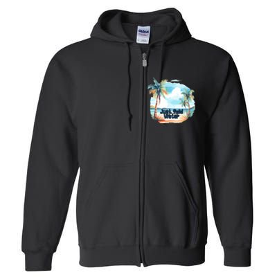 Summer Retro Vintage Style Full Zip Hoodie