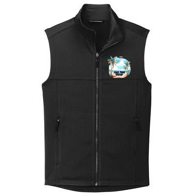 Summer Retro Vintage Style Collective Smooth Fleece Vest