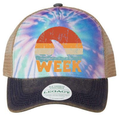 Shark Retro Vintage Kings Ocean Summer Week 2024 Legacy Tie Dye Trucker Hat