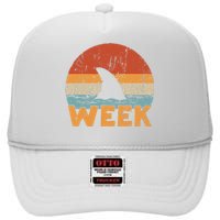 Shark Retro Vintage Kings Ocean Summer Week 2024 High Crown Mesh Back Trucker Hat