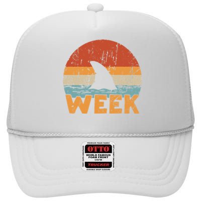 Shark Retro Vintage Kings Ocean Summer Week 2024 High Crown Mesh Back Trucker Hat