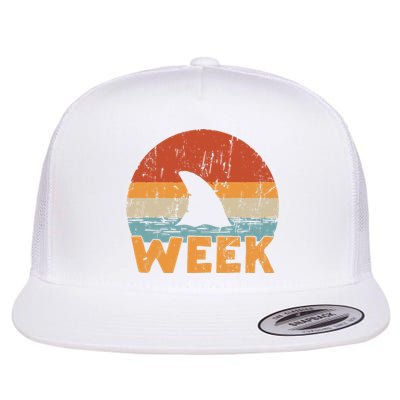 Shark Retro Vintage Kings Ocean Summer Week 2024 Flat Bill Trucker Hat