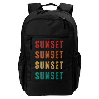Sunset Retro Vintage Summer Backpack