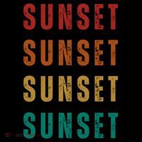 Sunset Retro Vintage Summer Wool Snapback Cap