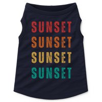 Sunset Retro Vintage Summer Doggie Tank