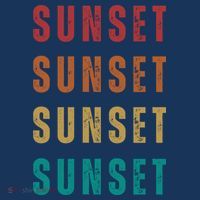 Sunset Retro Vintage Summer Performance Shirt