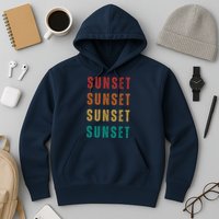 Sunset Retro Vintage Summer Hoodie