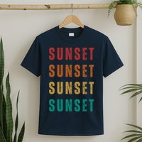 Sunset Retro Vintage Summer T-Shirt