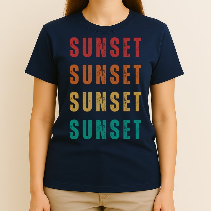Sunset Retro Vintage Summer T-Shirt