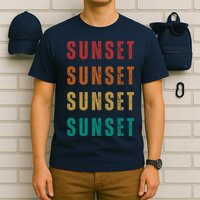 Sunset Retro Vintage Summer T-Shirt