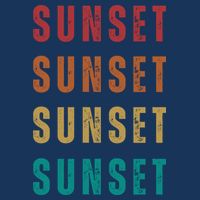Sunset Retro Vintage Summer 16 in Basic Backpack