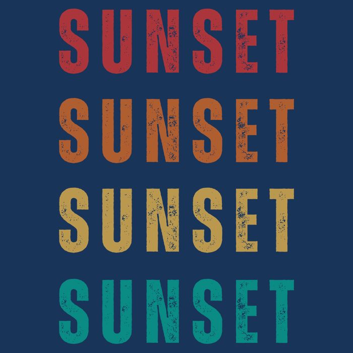 Sunset Retro Vintage Summer 16 in Basic Backpack