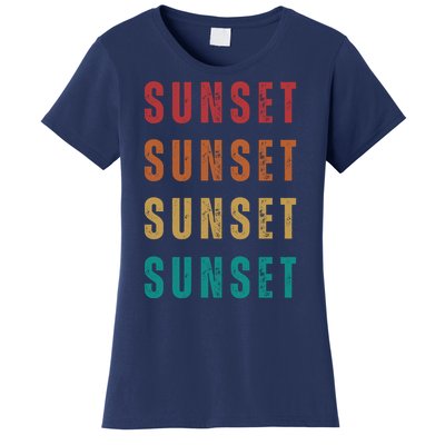 Sunset Retro Vintage Summer Women's T-Shirt