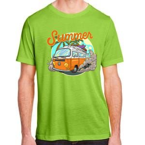 Summer Retro Van Tropical Adult ChromaSoft Performance T-Shirt