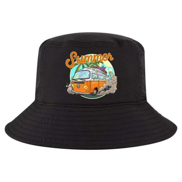 Summer Retro Van Tropical Cool Comfort Performance Bucket Hat