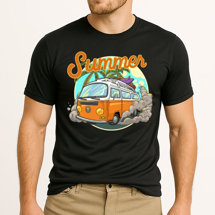 Summer Retro Van Tropical Performance Shirt