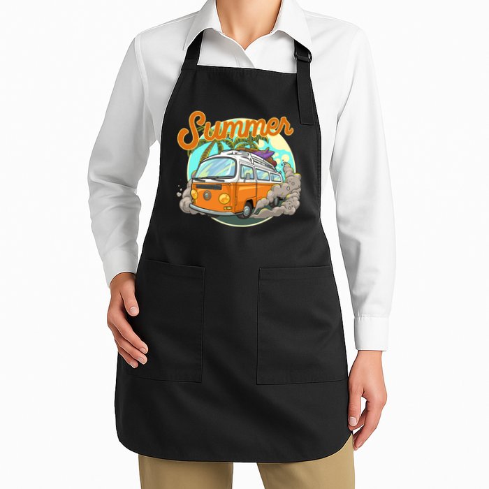 Summer Retro Van Tropical Apron