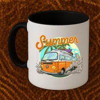 Summer Retro Van Tropical Mug