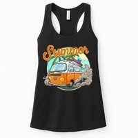 Summer Retro Van Tropical Womens Tank Top
