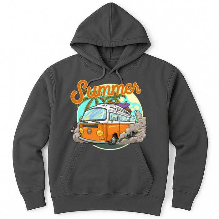 Summer Retro Van Tropical Hoodie