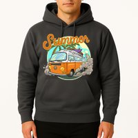 Summer Retro Van Tropical Hoodie