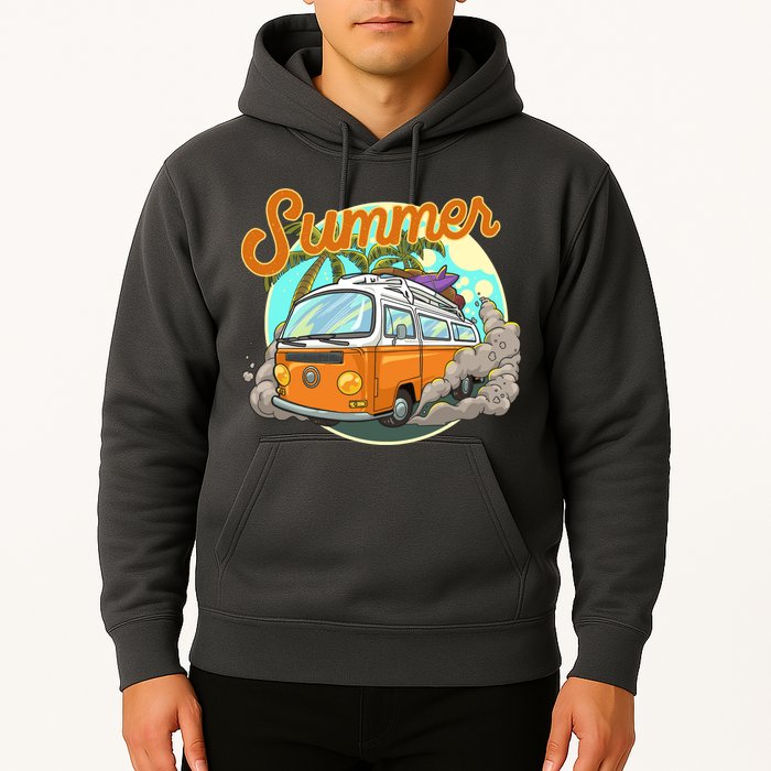 Summer Retro Van Tropical Hoodie